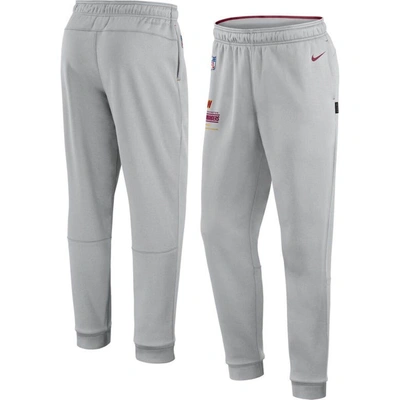 Nike Gray Washington Commanders Sideline Logo Performance Pants In Grey