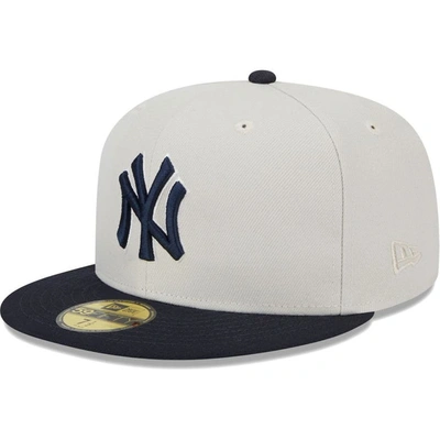 New Era Men's  Gray, Navy New York Yankees World Class Back Patch 59fifty Fitted Hat In Gray,navy