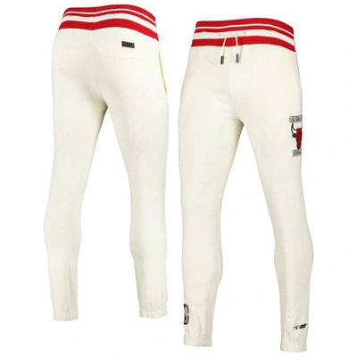 Pro Standard Cream Chicago Bulls Retro Classic Fleece Sweatpants