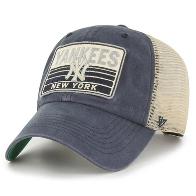 47 ' Navy New York Yankees Four Stroke Clean Up Trucker Snapback Hat
