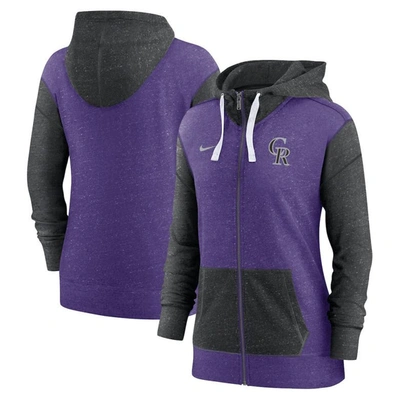 Nike Purple Colorado Rockies Full-zip Hoodie