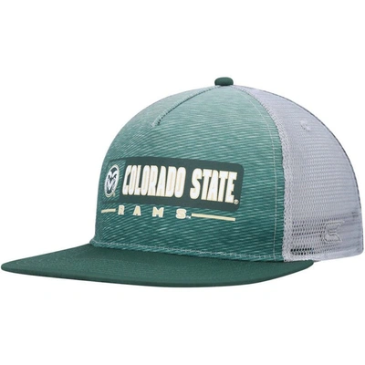 Colosseum Men's  Green, Gray Colorado State Rams Snapback Hat In Green,gray