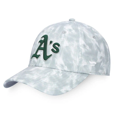 Majestic Gray Oakland Athletics Smoke-dye Adjustable Hat