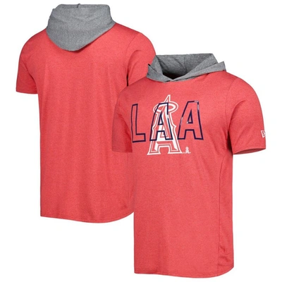 New Era Red Los Angeles Angels Team Hoodie T-shirt