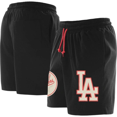 New Era Black Los Angeles Dodgers Color Pack Knit Shorts