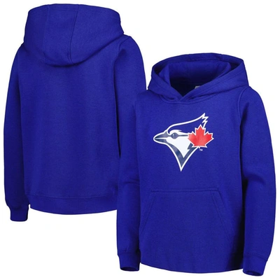 Outerstuff Kids' Youth Royal Toronto Blue Jays Team Primary Logo Pullover Hoodie