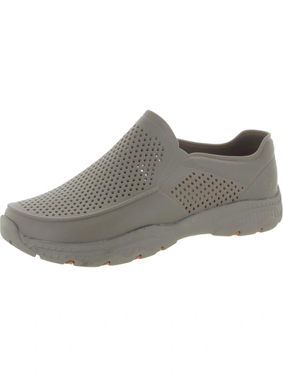 Skechers Foamies Creston Ultra Mens Perforated Flat Oxfords In Grey