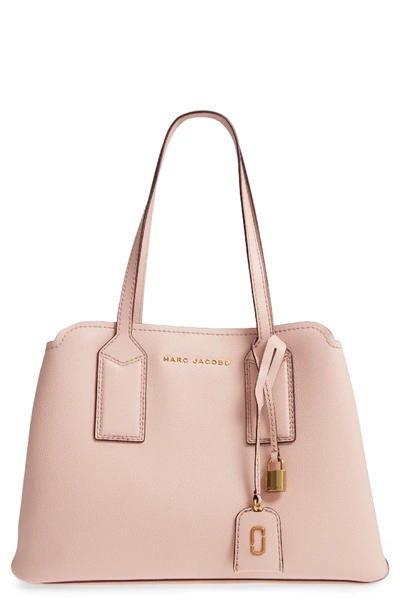Marc Jacobs The Editor Large Pebbled Leather Tote Bag In Rose