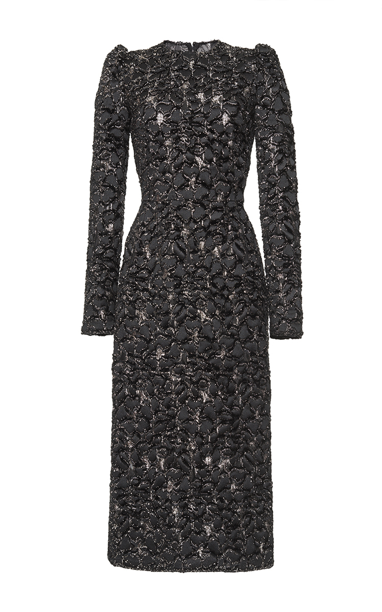 Dolce & Gabbana 3d Metallic Jacquard Dress | ModeSens