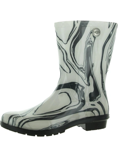 Ugg Sienna Womens Rubber Printed Rain Boots In Multi