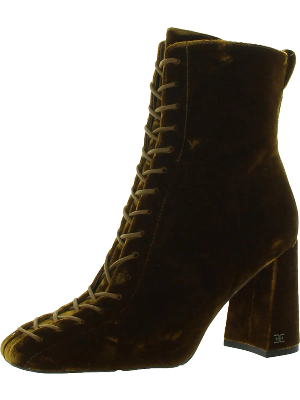 Sam Edelman Carney Womens Leather Block Heel Ankle Boots In Black - Main Image