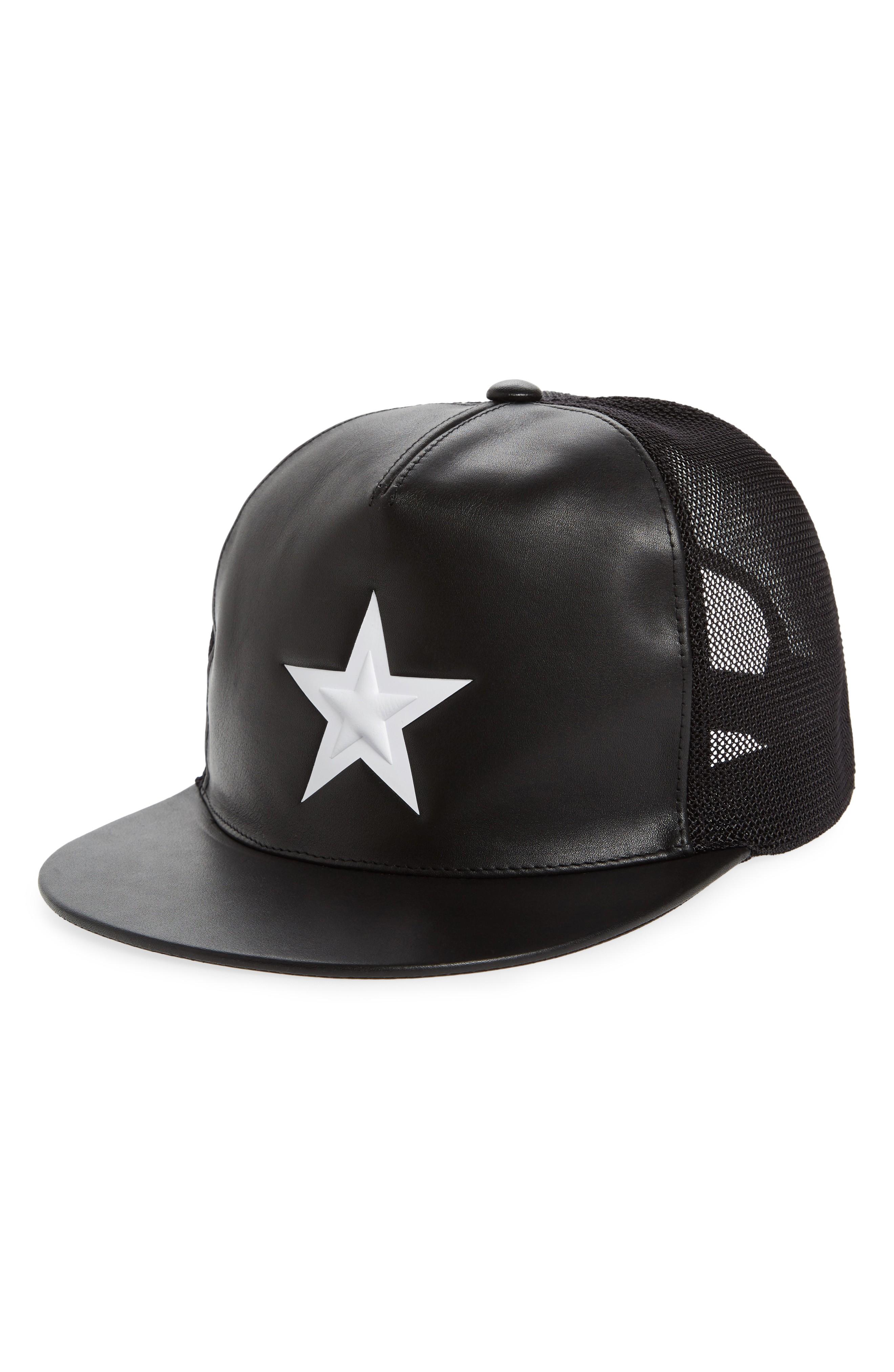 givenchy leather cap