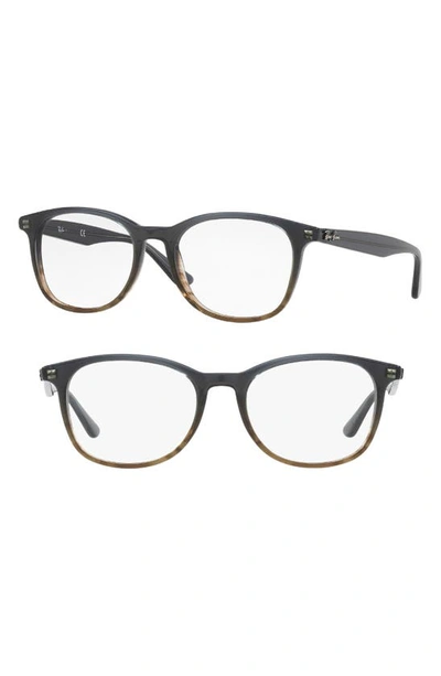 Ray Ban 52mm Optical Glasses In Gradient Grey