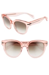 Rag & Bone Round Gradient Acetate Sunglasses In Pink