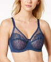 Wacoal Retro Chic Full-figure Underwire Bra 855186 In Insignia Blue