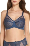 Wacoal 'retro Chic' High Cut Briefs In Insignia Blue