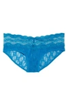 B.tempt'd By Wacoal 'lace Kiss' Hipster Briefs In Mykonos Blue