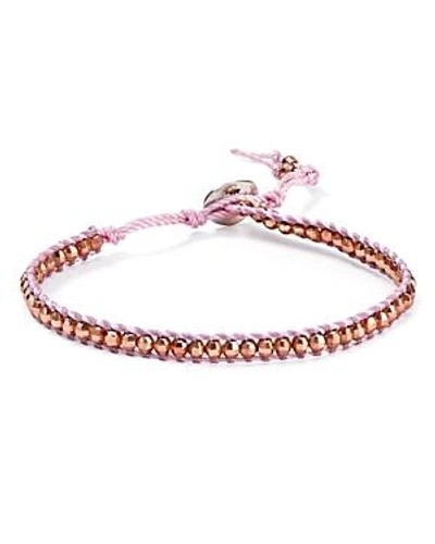 Chan Luu Beaded Bracelet In Rose Gold/blush