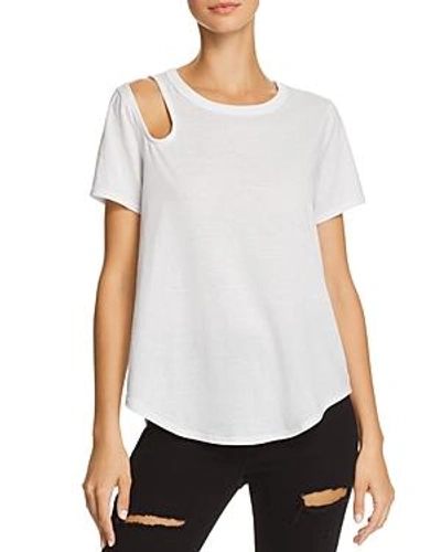 Chaser Cutout Tee In White
