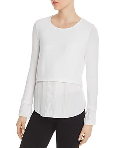 Generation Love Denise Layered-look Pleated Top In White