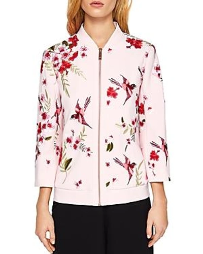 Ted baker pink bomber jacket top