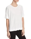Eileen Fisher Lightweight High/low Sweater In White