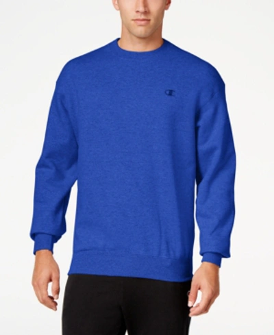 Champion Men's Powerblend Fleece Sweatshirt In Surf The Web