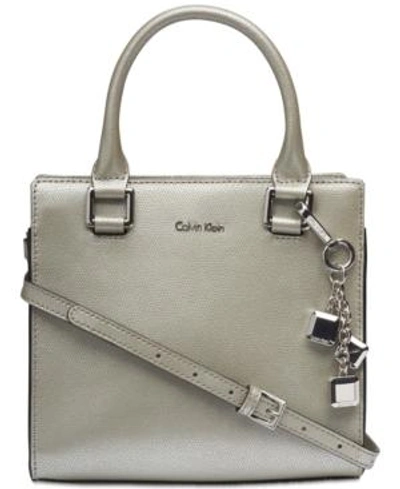 Calvin Klein Logan Crossbody In Smokey Silver