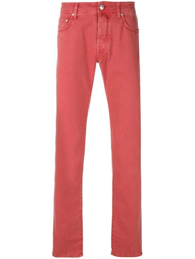 Jacob Cohen Slim-fit Jeans In Red