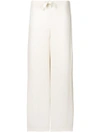 Max & Moi Bow Flared Trousers In Neutrals