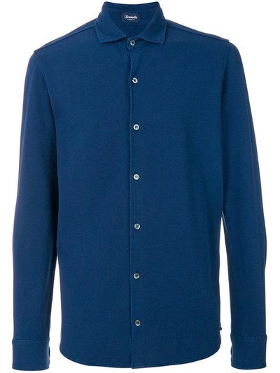 Drumohr Long Sleeves Shirt In Blue