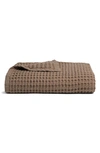 Parachute Waffle Cotton Throw Blanket In Mink