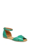 Miz Mooz Kendria Ankle Strap Sandal In Emerald