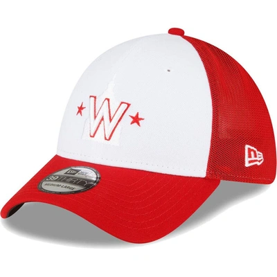 New Era Men's  Red, White Washington Nationals 2023 On-field Batting Practice 39thirty Flex Hat In Red,white