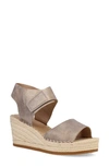 Eileen Fisher Weslia Espadrille Wedge Sandal In Platinum