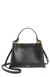 Ree Projects Mini Elieze Leather Shoulder Bag In Black