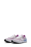 Nike Kids' Waffle One Sneaker In Grey/ Pink/ Cobalt/ White