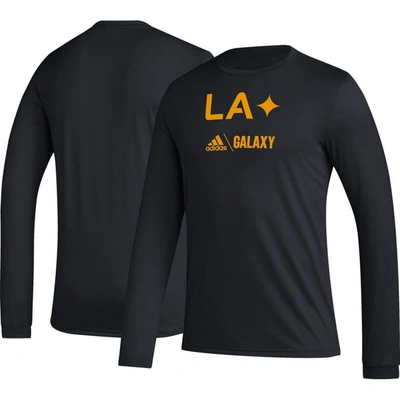 Adidas Originals Adidas Black La Galaxy Icon Long Sleeve T-shirt