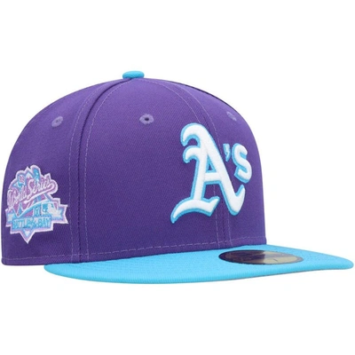 New Era Purple Oakland Athletics Vice 59fifty Fitted Hat