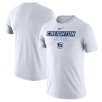Nike White Creighton Bluejays On Court Bench T-shirt