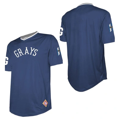 Stitches Navy Homestead Grays Sublimated V-neck Jersey