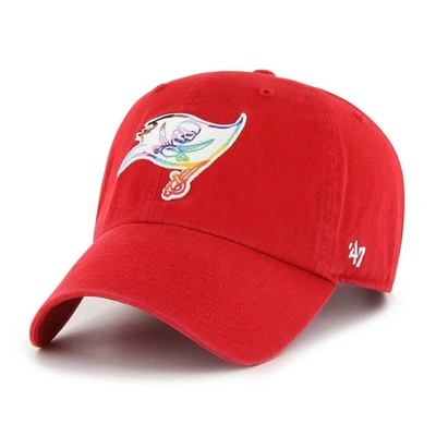 47 ' Red Tampa Bay Buccaneers Pride Clean Up Adjustable Hat