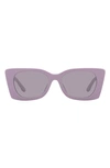 Tory Burch 52mm Irregular Sunglasses In Lavender