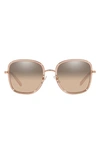 Tory Burch 53mm Square Sunglasses In Trans Peach