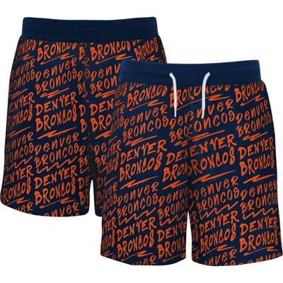 Outerstuff Kids' Youth Navy Denver Broncos Super French Terry Shorts