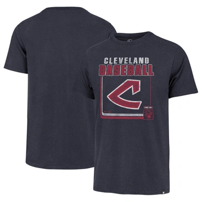 47 '  Navy Cleveland Guardians Cooperstown Collection Borderline Franklin T-shirt