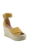 Marc Fisher Ltd Able Platform Wedge Sandal In Yellow