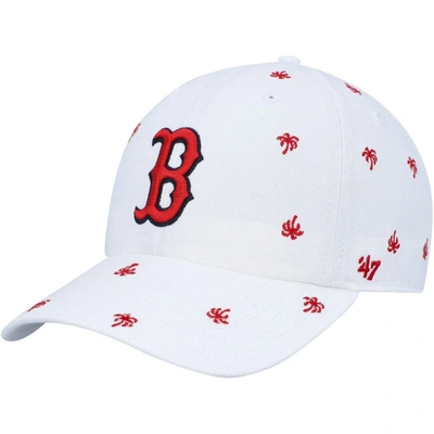 47 '  White Boston Red Sox Spring Training Confetti Clean Up Adjustable Hat