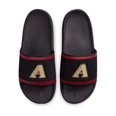 Nike Arizona Diamondbacks Off-court Wordmark Slide Sandals In Black