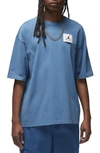 Jordan Flight Essentials Oversize Cotton T-shirt In True Blue